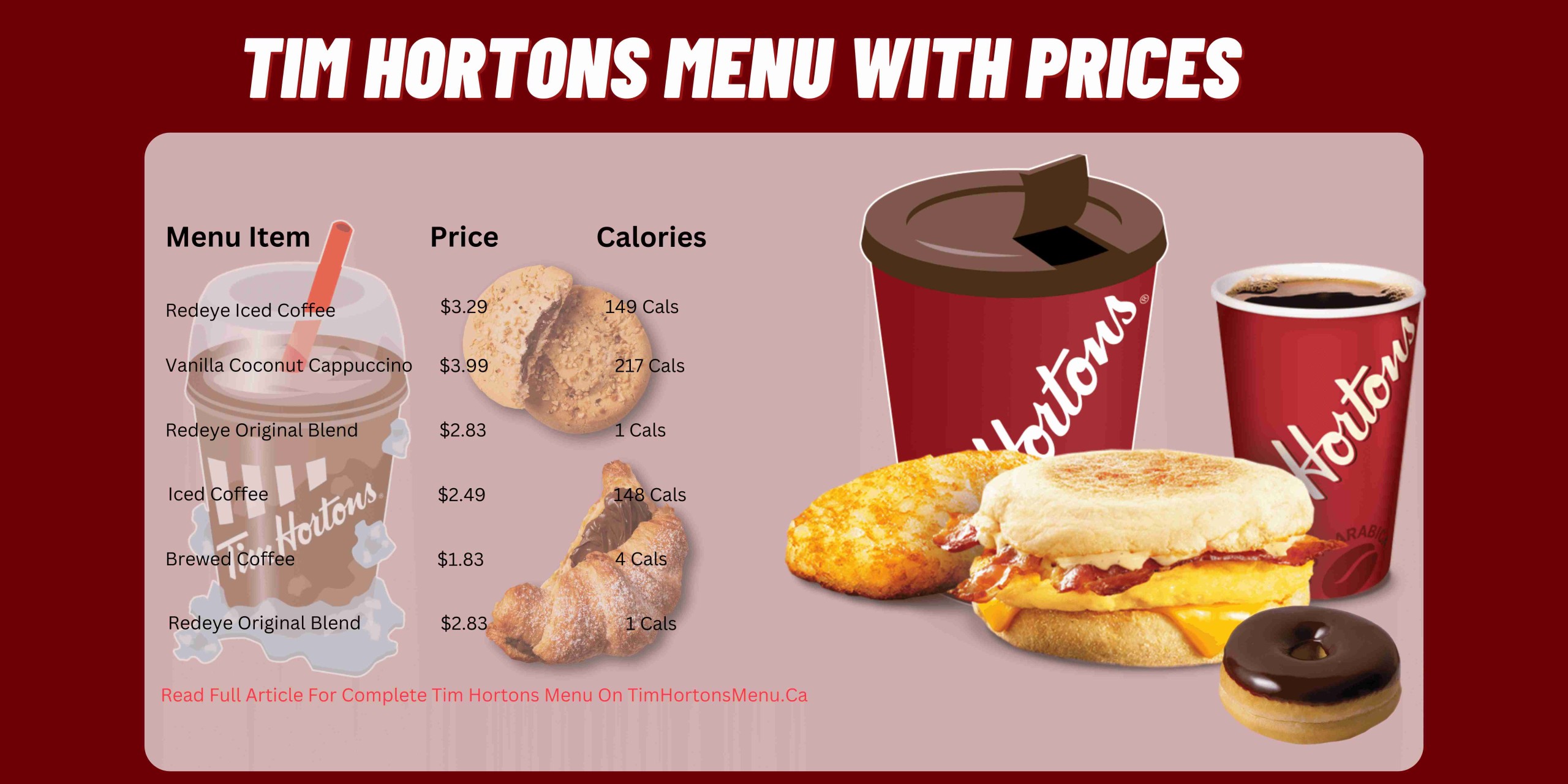 Order TIM HORTONS - Toronto, ON Menu Delivery [Menu & Prices